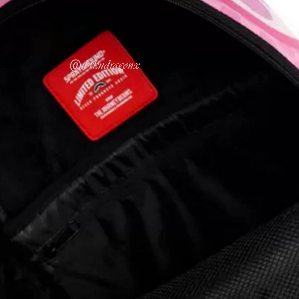 Sprayground Rugrats Susie Carmichael All Pink Checkered Backpack Brand New Fab - Picture 6 of 12
